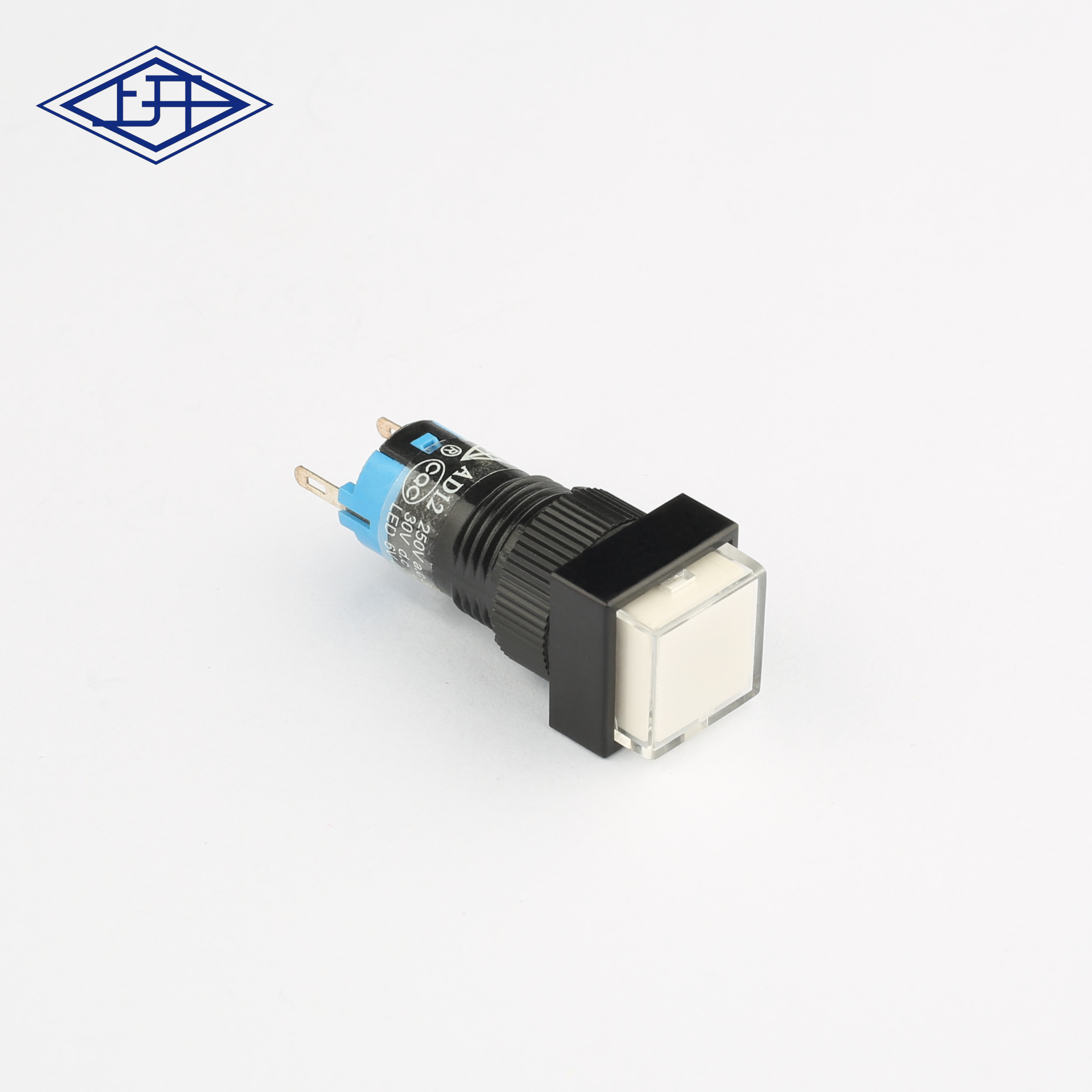 AD12雙極自鎖帶燈白色按鈕